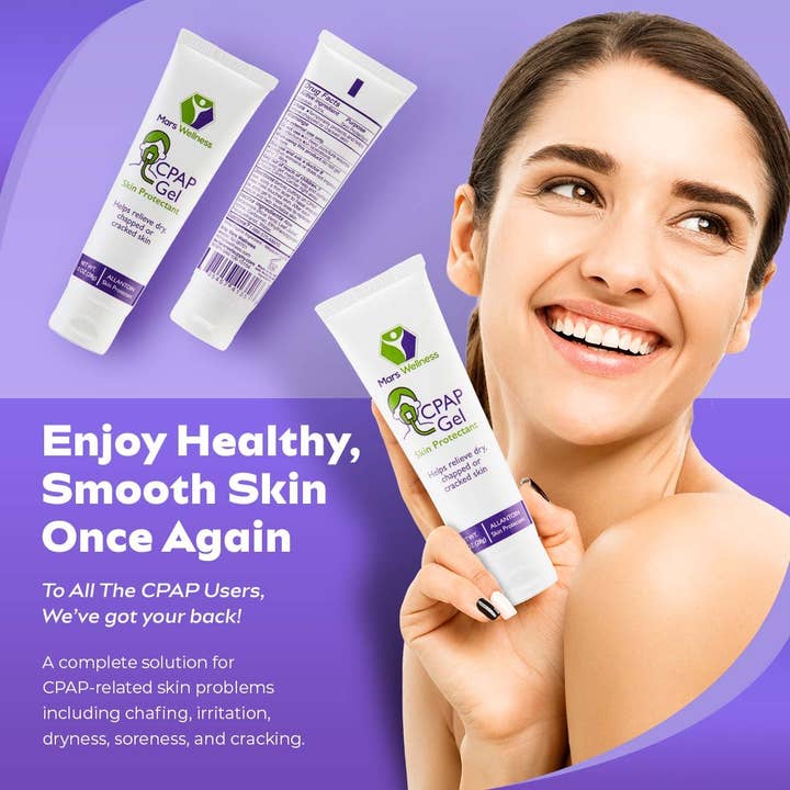 Mars Wellness - Vente Masque pour le visage - Mars Wellness Gel Protecteur pour la Peau CPAP – 1 oz1