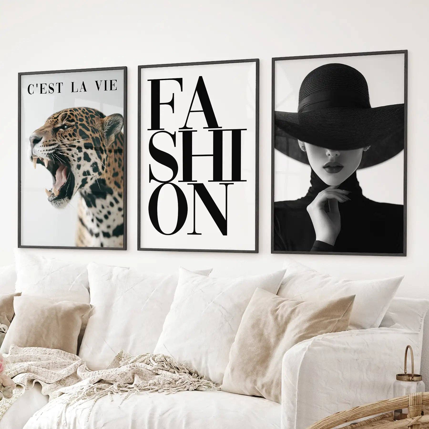 PrintSets.com - Wholesale Gallery Wall Set - Modern Fashion Wall Art. Leopard Print Aesthetic2