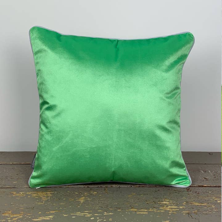 Emilia Hunt – wholesale Chair cushion – Avocado Velvet Cushion