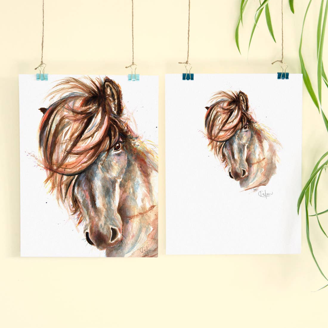 Kate Moby - Wholesale Art Print - Inky Horse Luxury Giclee Unframed Print2