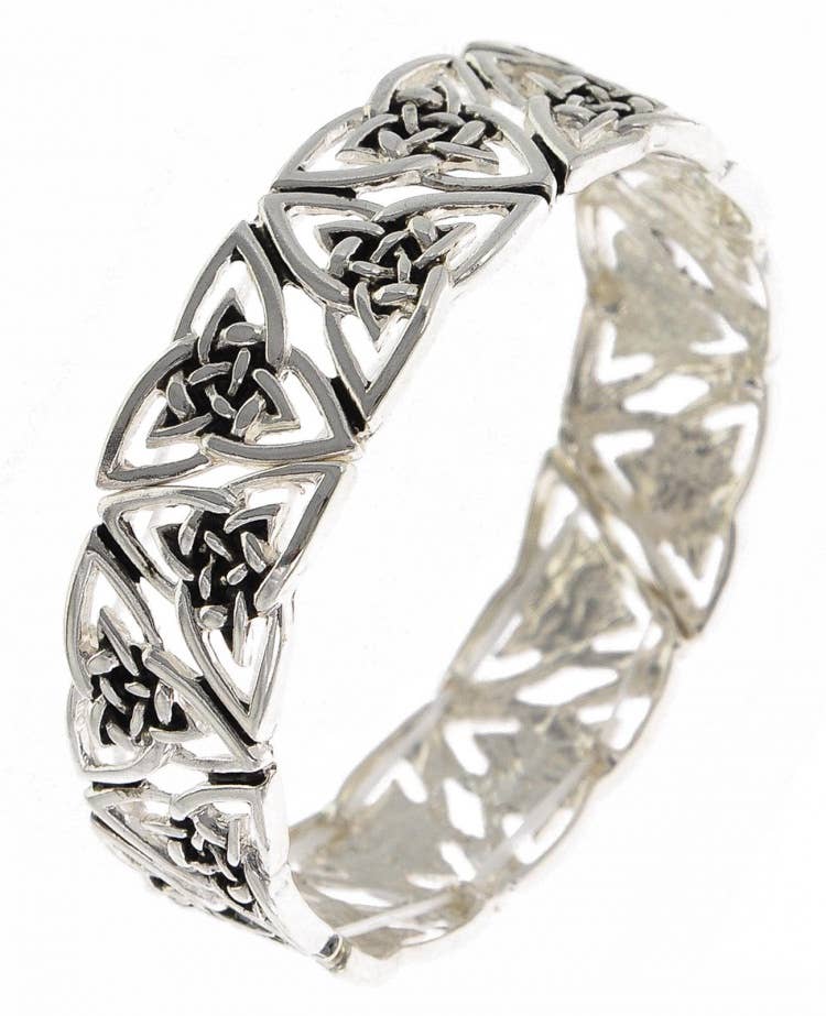 0011 PREMIERE - Vendita all'ingrosso Braccialetto con ciondolo/pendente - Bracciale elasticizzato in metallo Trinity Knot FR31281