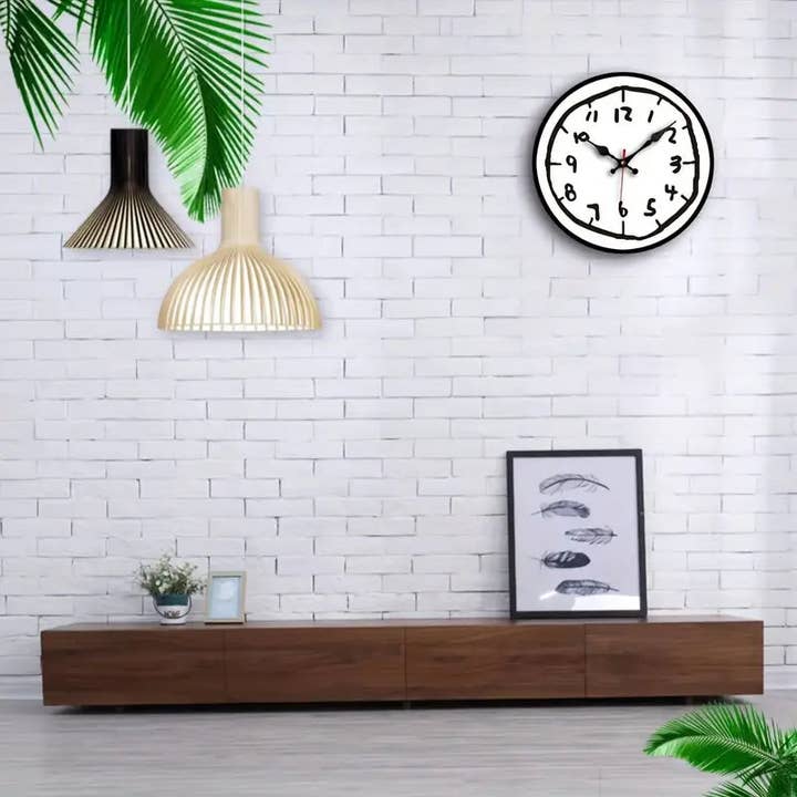 Huis Van Merken - Wholesale Wall Clock - Modern Silent Wall Clock - 12 Inch Wood Clock Home Decor1