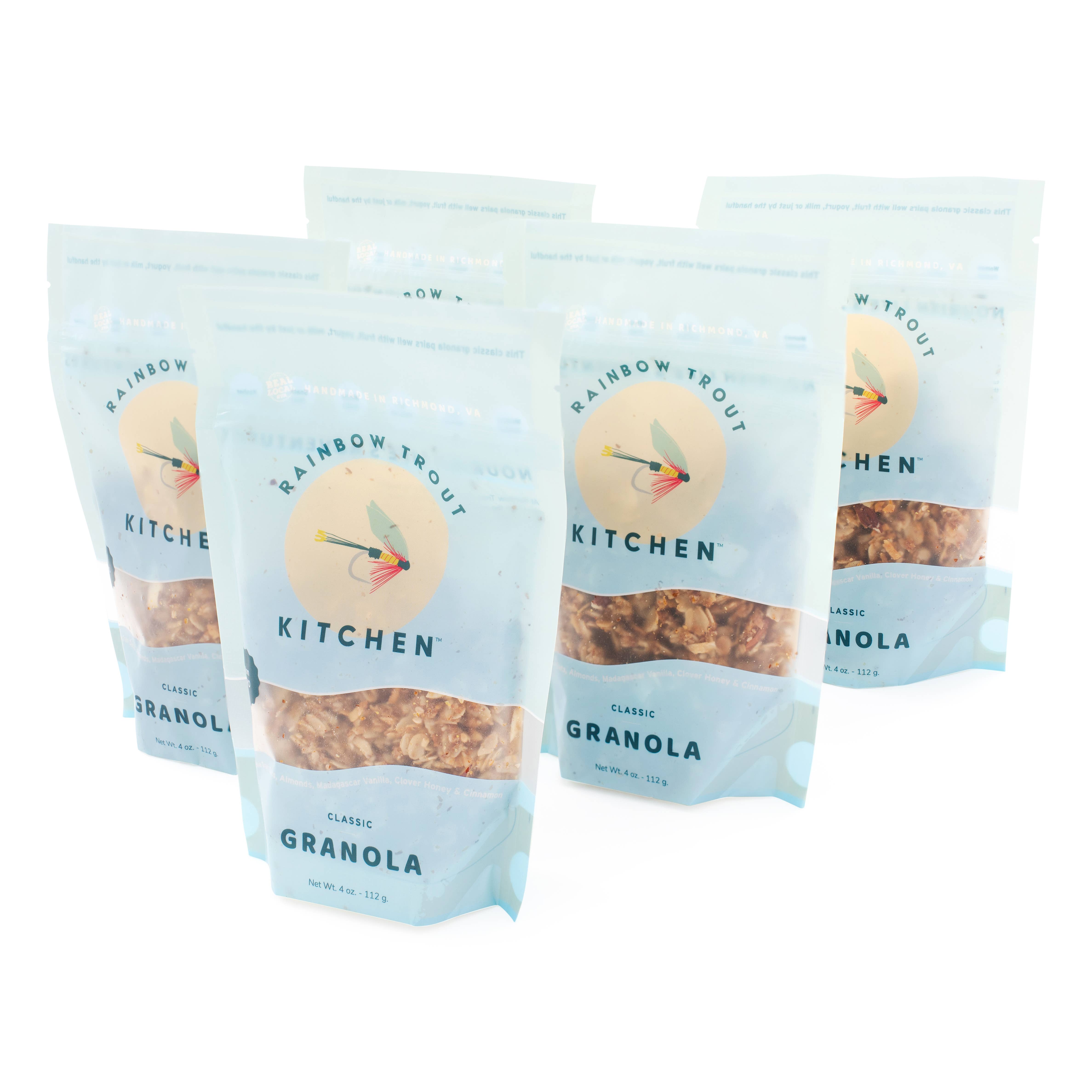 Rainbow Trout Kitchen - Wholesale Granola - Rainbow Trout Kitchen Classic Granola, 4 oz.1