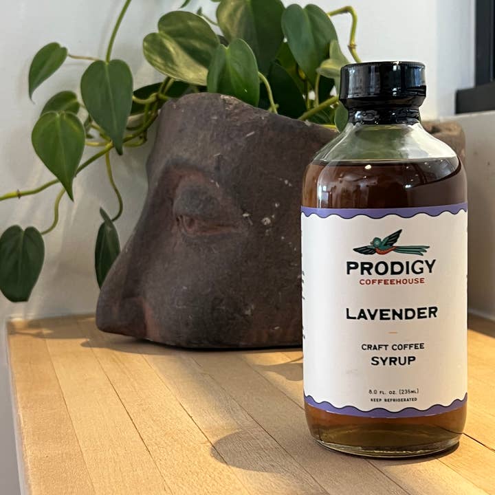 Prodigy Coffeehouse All Natural Craft Lavender Syrup for wholesale by Prodigy Craft Syrups