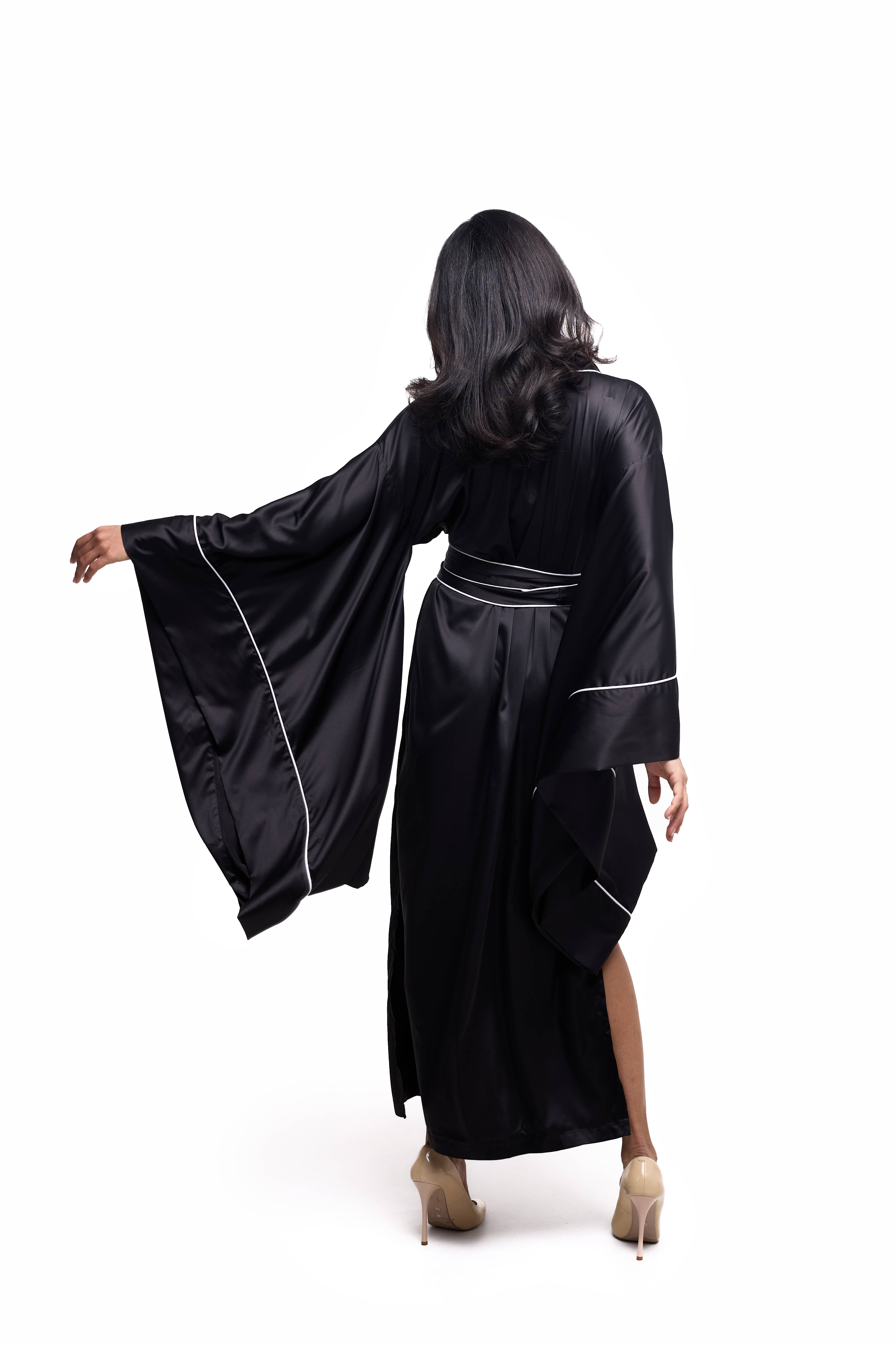IDENTITY LINGERIE - Wholesale Robe - Women's - 100% Silk Kimono, Silk Dressing Gown, 19 Momme Silk Robe4