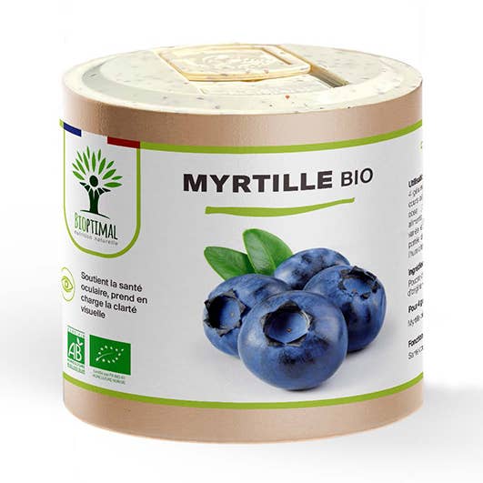 Organic Blueberry Capsules - Bioptimal for wholesale by Bioptimal