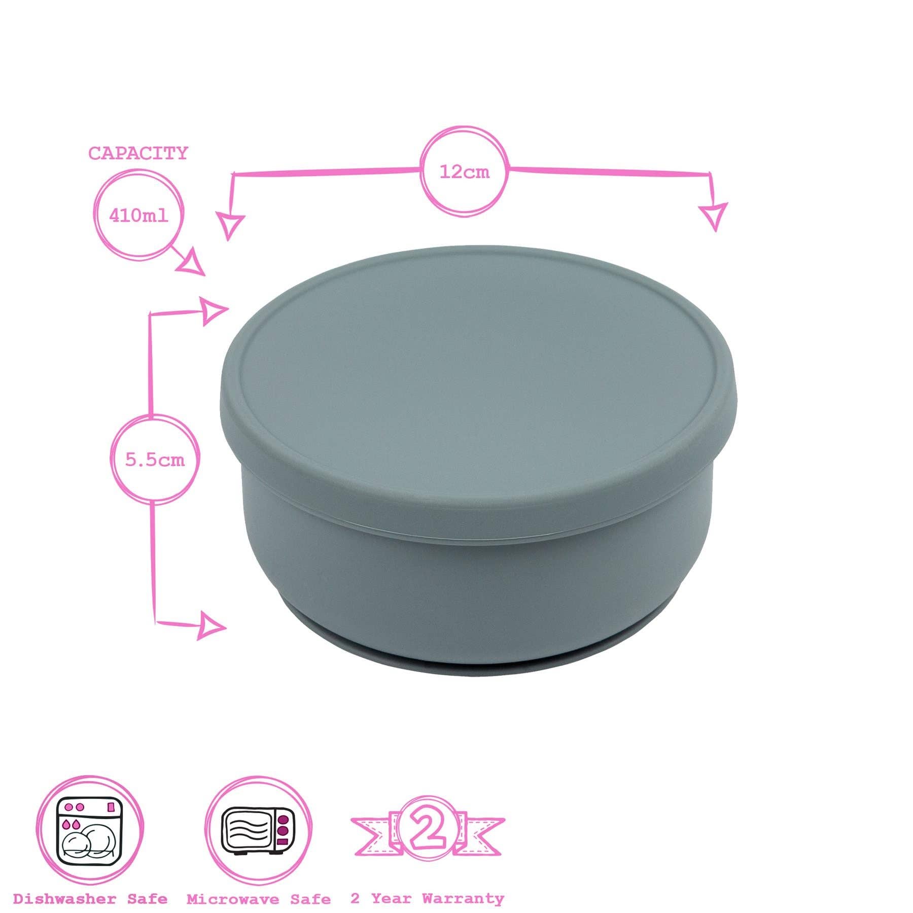 Rinkit Ltd - Wholesale Bowl - Kids & Baby - Baby Silicone Suction Bowl with Lid - By Tiny Dining2