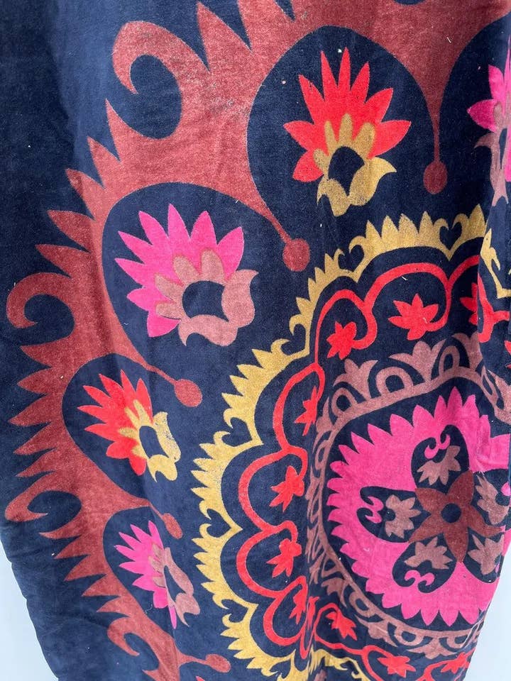 bhavnas boutique - Wholesale Kimono - Women's - Indian Handmade Velvet Kimono Printed Night Wear Gown