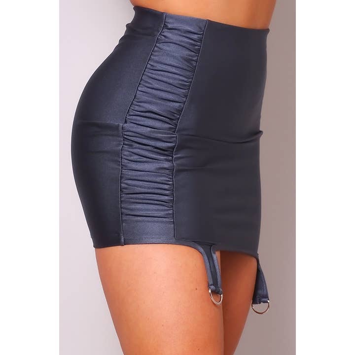 CEFIAN FASHION - Vente Jupe – femme - MINI-JUPE PORTE-JARRETELLES MAD FOR YOUR LOVE
