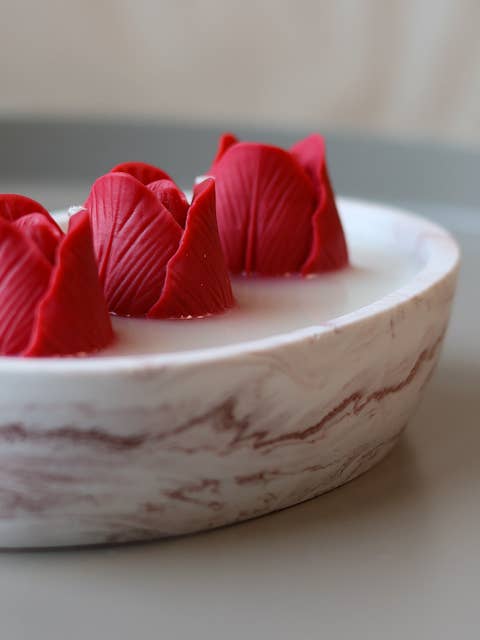 Bougie "La romantique" - Bougie en pot pour la vente par La Casa des Bougies