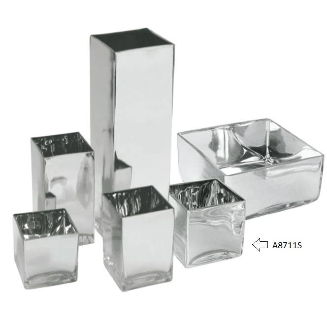 Galore Home - Wholesale Decorative Tabletop Object - Mirror Glass Cube (H-4.75" x D-4.75")