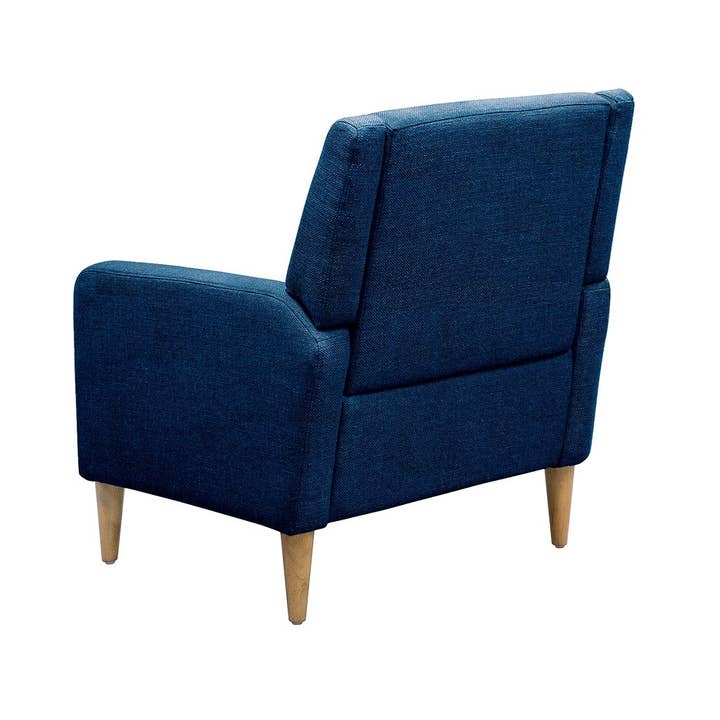 Olliix - Wholesale Chair - Minimalist Upholstered Denim Blue Accent Armchair