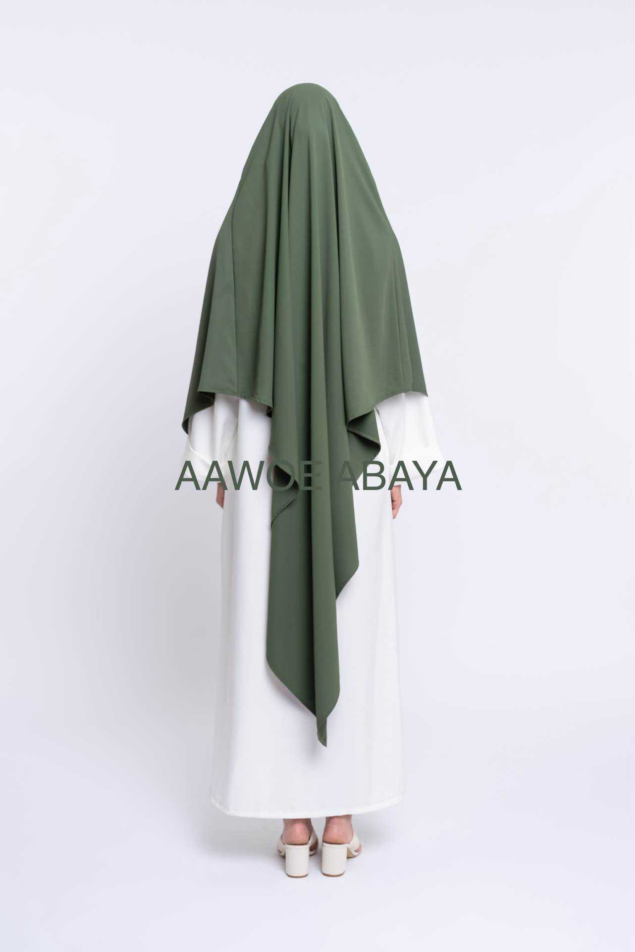 Aawoe Abaya - Vente Hijabs – femme - Khimar Maya Long Pointu - 2143-KH17