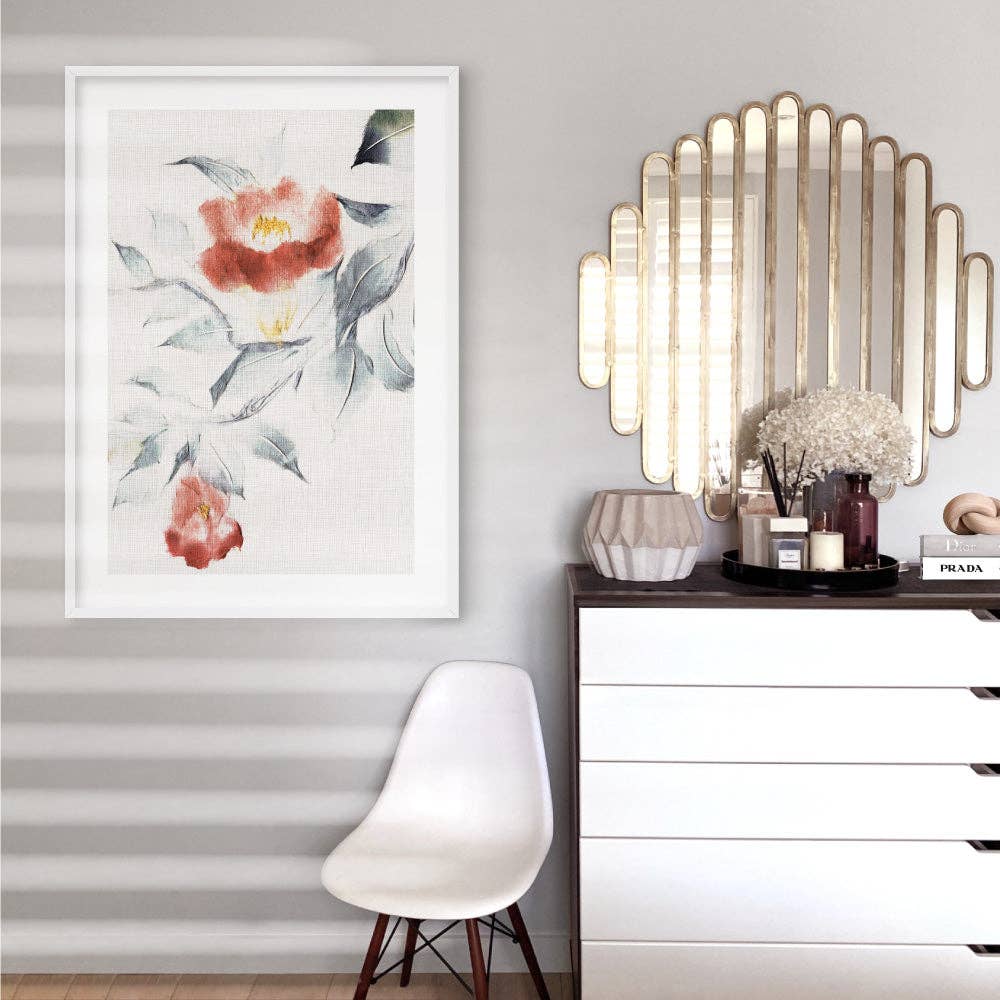 PRINT AND PROPER - Wholesale Art print - Oriental Flowers Poster. Japanese Floral Wall Art Print1