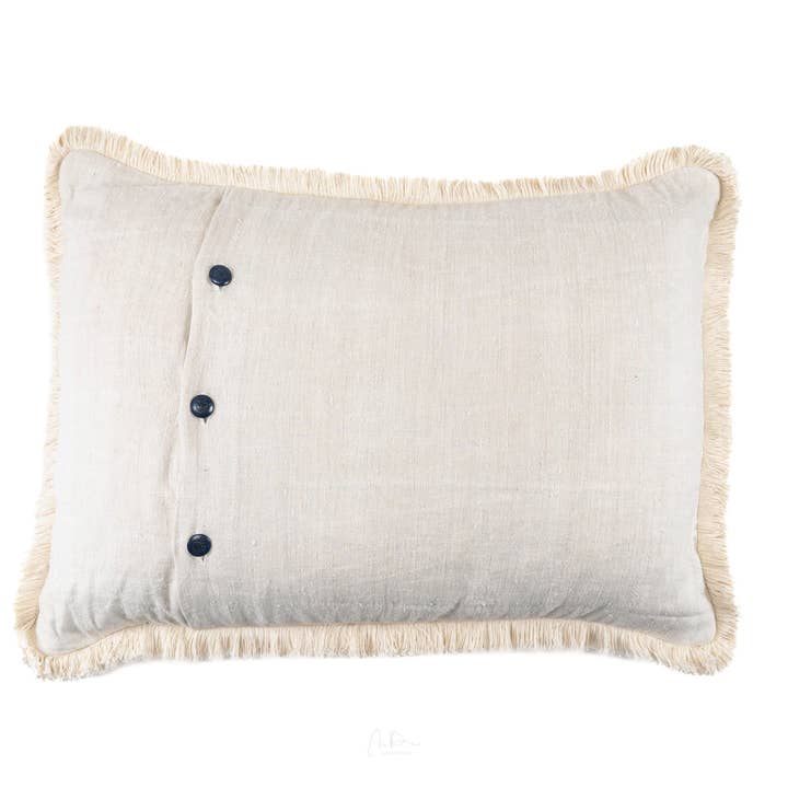 Lineage Botanica – wholesale Dekorativ kudde – Kudde: Handvävd antik ungersk hampa - P1901