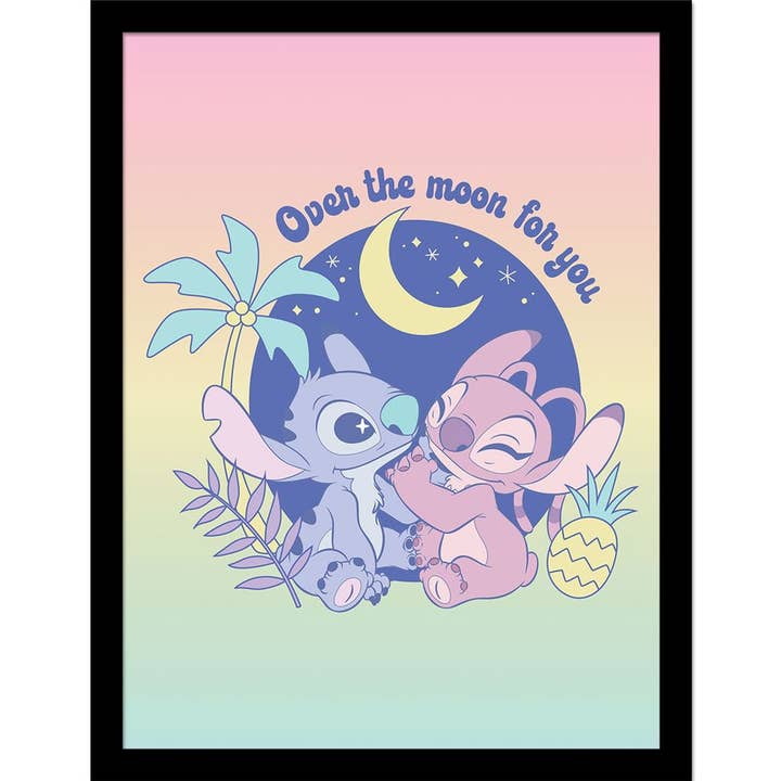 Stampa artistica da parete Stitch (Stitch Over The Moon) per la vendita all'ingrosso da parte di Pyramid International