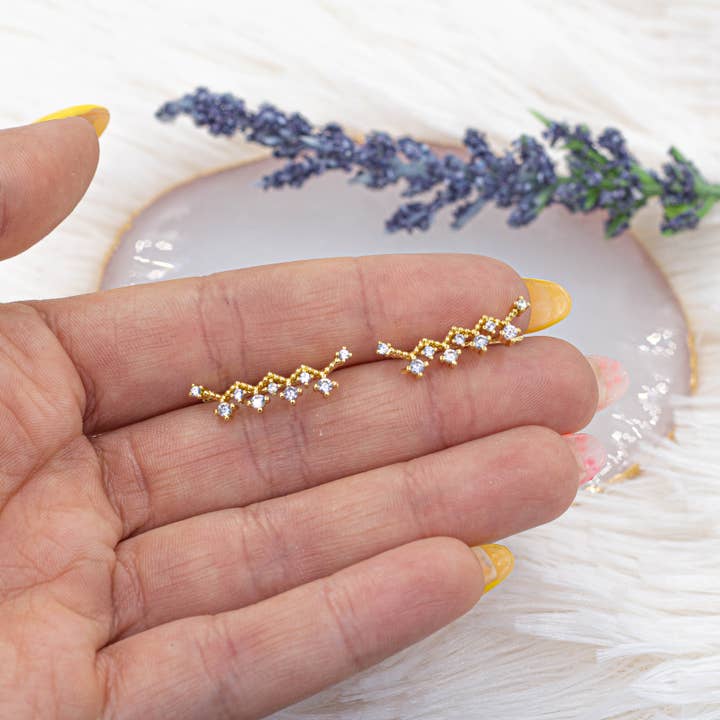 Cherie by Cherie - Vente Boucles d'oreilles ear jackets/manchettes d'oreille (climbers) - Boucles d'oreilles grimpeur Constellation2