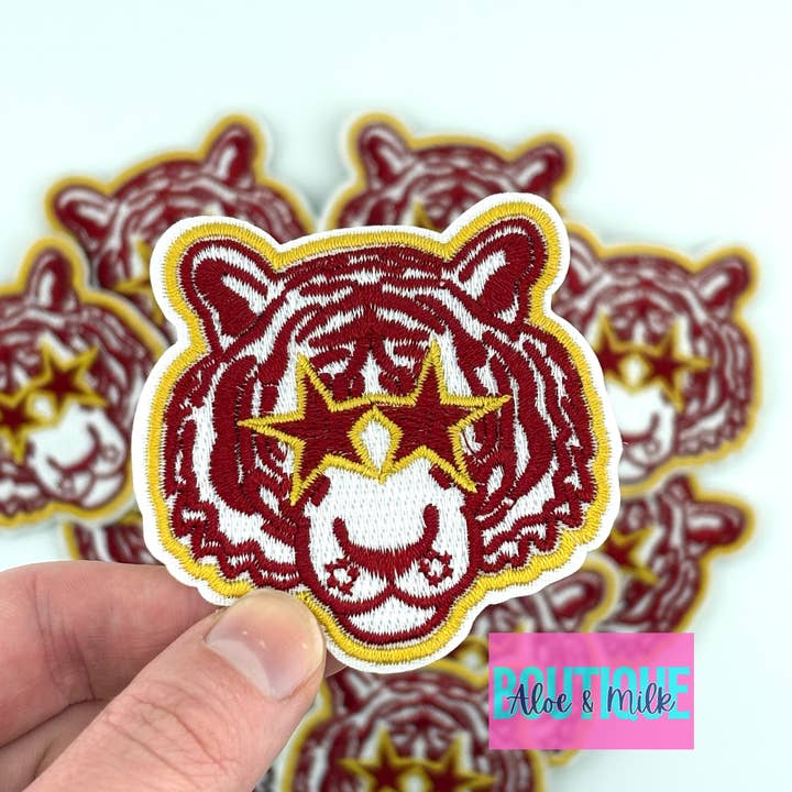 Aloe and Milk Boutique - Wholesale Patch - Mascot Tiger, tiger patch, sports patch, football, game day1