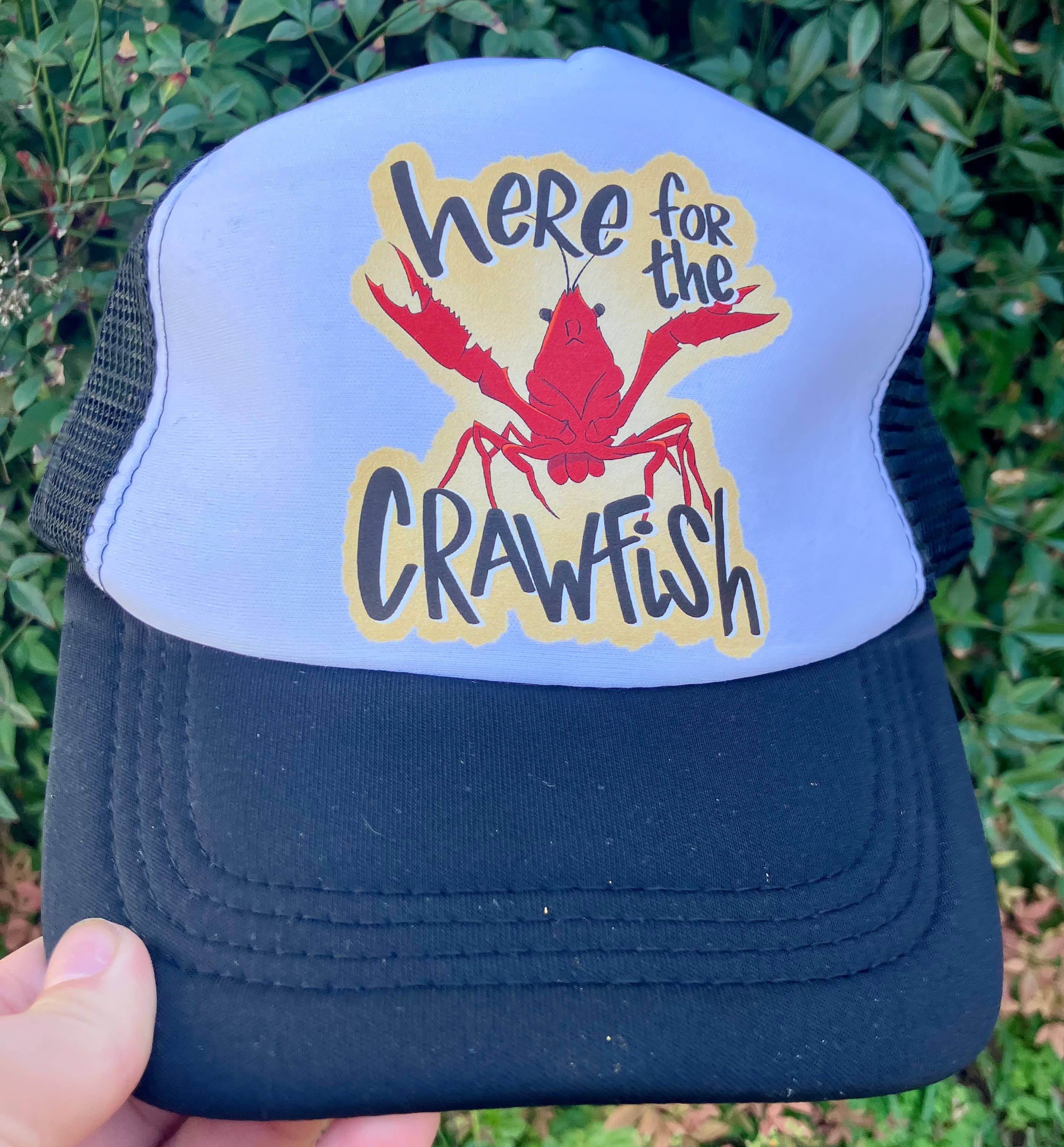on the Bayou - Wholesale Trucker Hat - Women's - Here for the crawfish trucker hat1