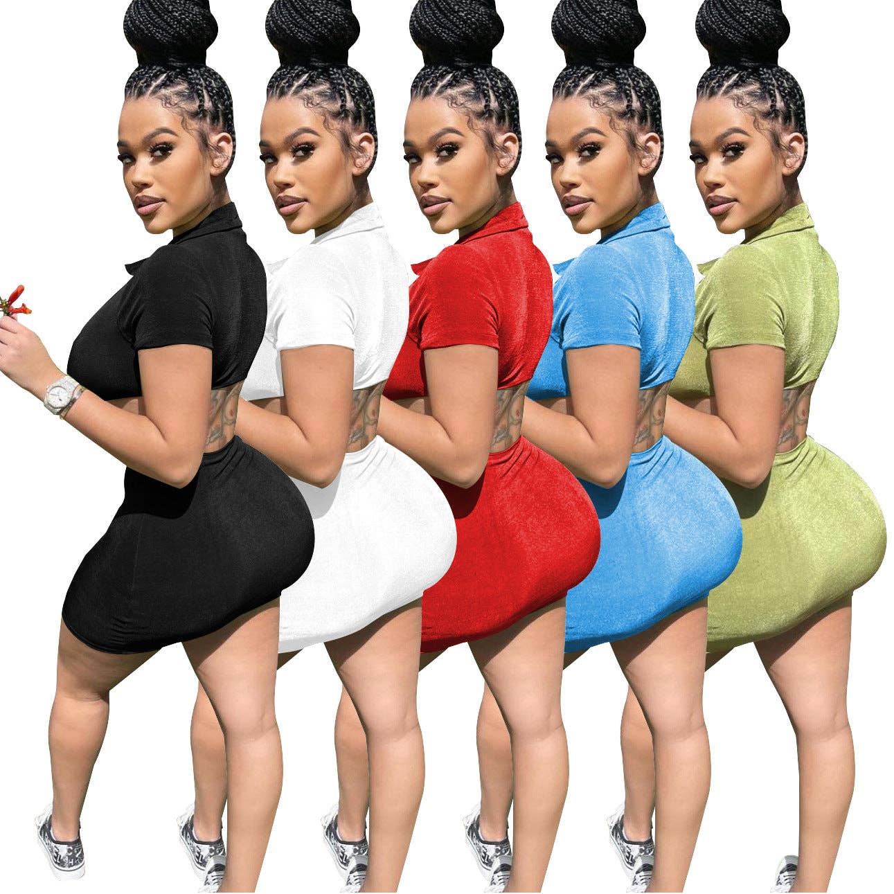 MB Fashion Wholesale - Wholesale Dress - Women's - MB Fashion 4 COLORS  Dress 5243T13