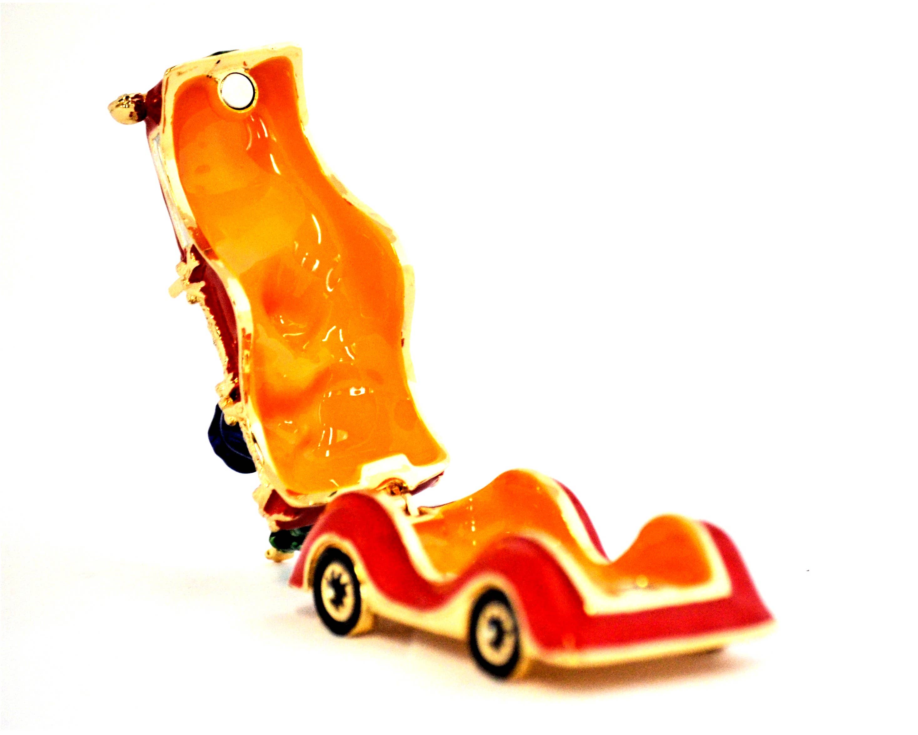 Ciel Collectables - Wholesale Christmas Decoration - Santaclause in Car Trinket Box. Hand Crafted With Crystals5