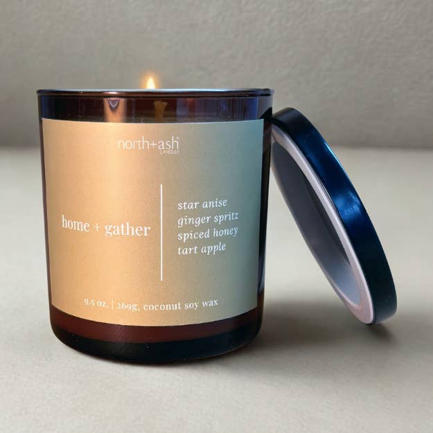 Home + Gather | Star Anise, Ginger, Spiced Honey, Apple for wholesale by North + Ash Candles