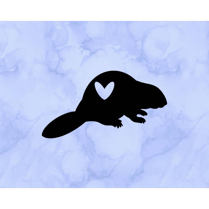 Beaver Heart Decal (2") for wholesale by Sticking with You