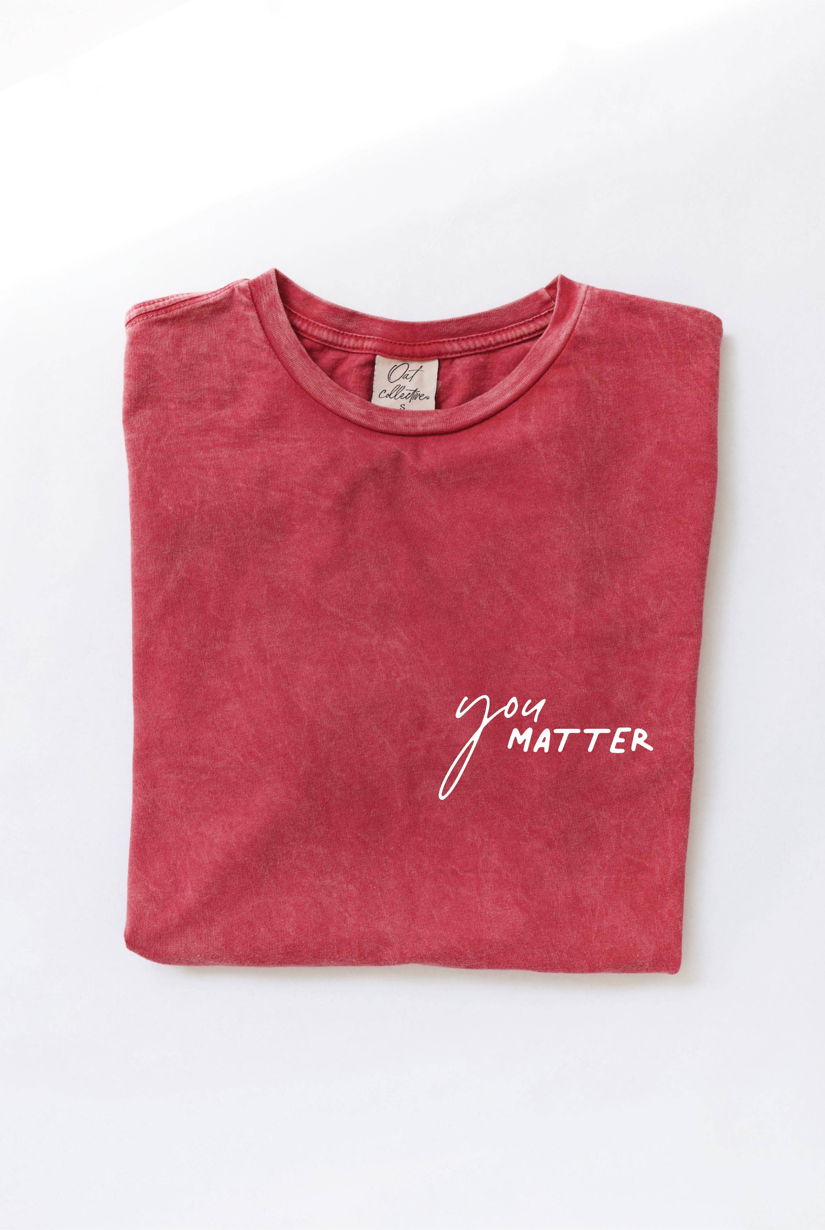 OAT COLLECTIVE – wholesale T-shirts med screentryck – Dam – DU MATTER Front & Back Mineral Grafisk Topp0