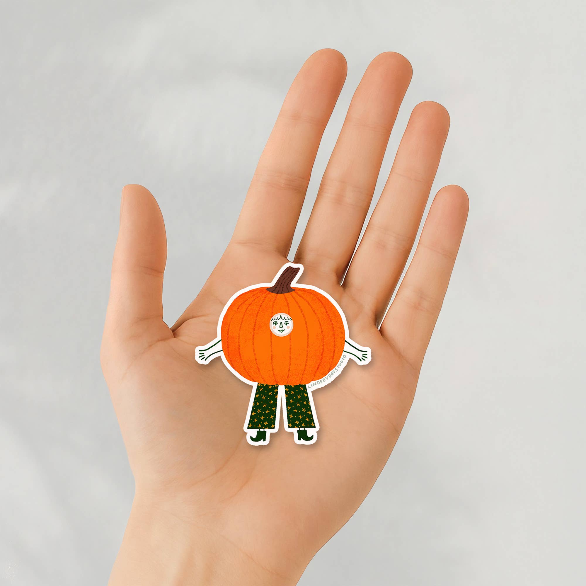 Lindsey Day Studio - Wholesale Sticker - Paula Pumpkin Sticker, Funny Sticker, Halloween Sticker9