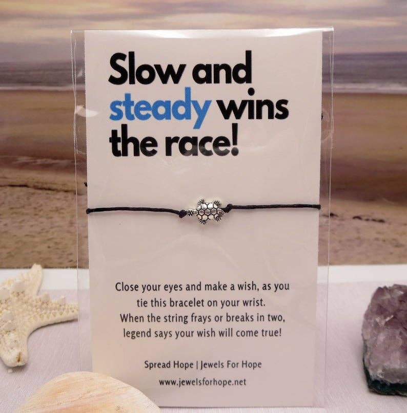 Jewels For Hope - Wholesale Charm/Dangle Bracelet - Turtle Wish Bracelet, Sea Turtle, Small Gift Items1