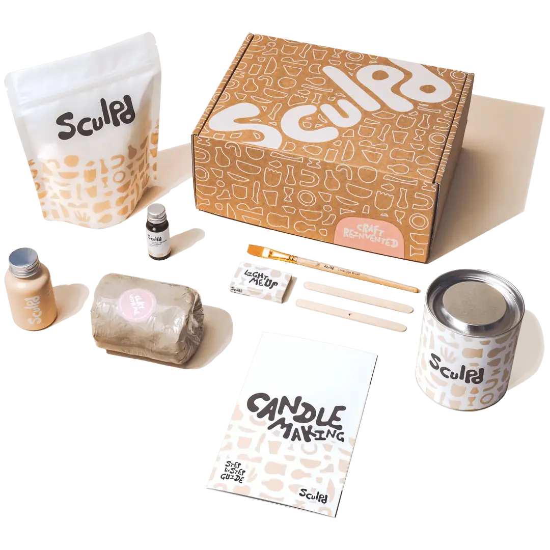 Candle Making and Pottery Kit by Sculpd