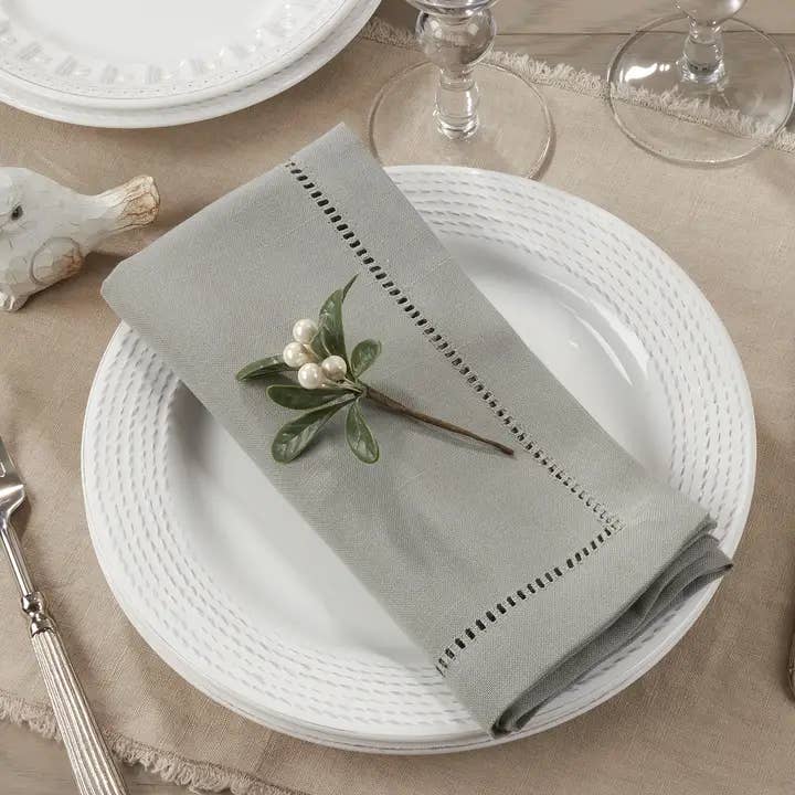 Fennco Styles - Wholesale Dinner & Cloth Napkin - Hemstitch Border 20-Inch Dinner Napkin15