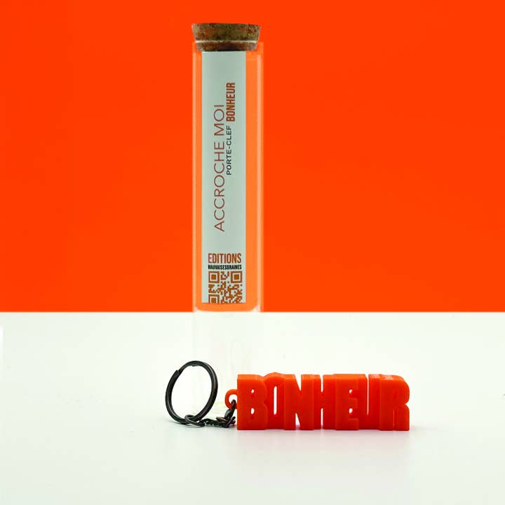 Nyckelring med meddelande – LYCKA för wholesale av MauvaisesGraines