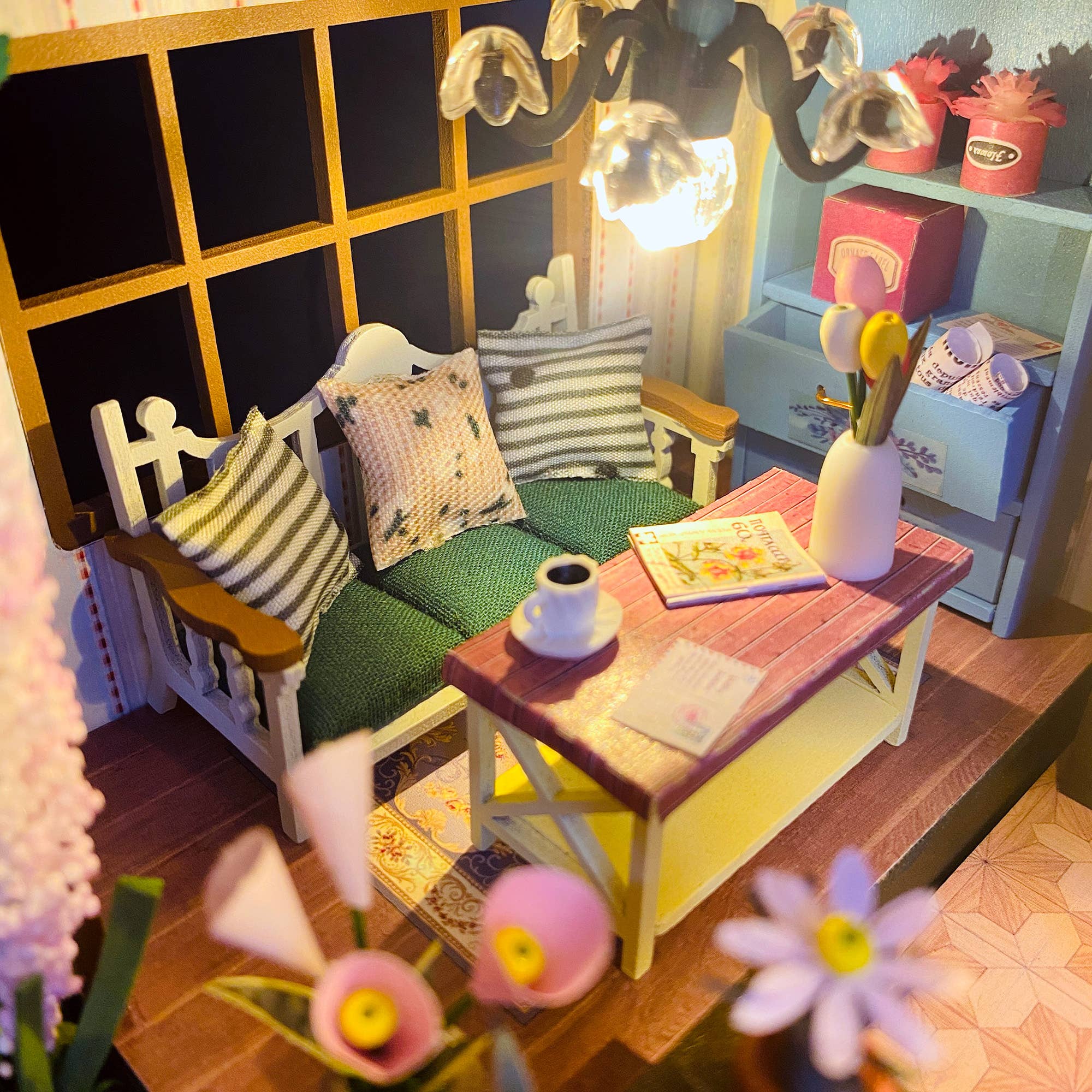 Hands Craft Intl – wholesale DIY craft kit – DIY Miniature House Kit: Garden Loft4