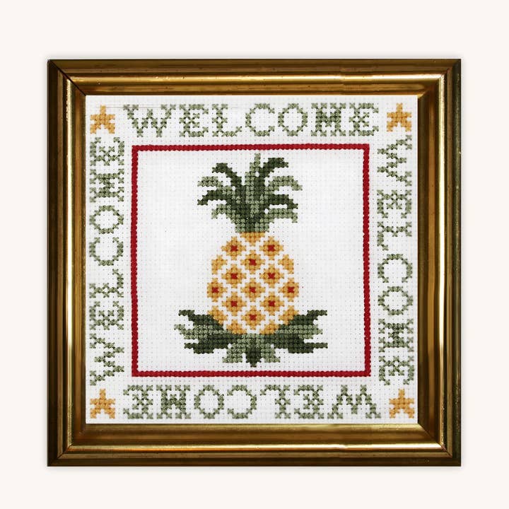 Welkom Pineapple Sampler kruissteekset voor wholesale door THE POSY COLLECTION