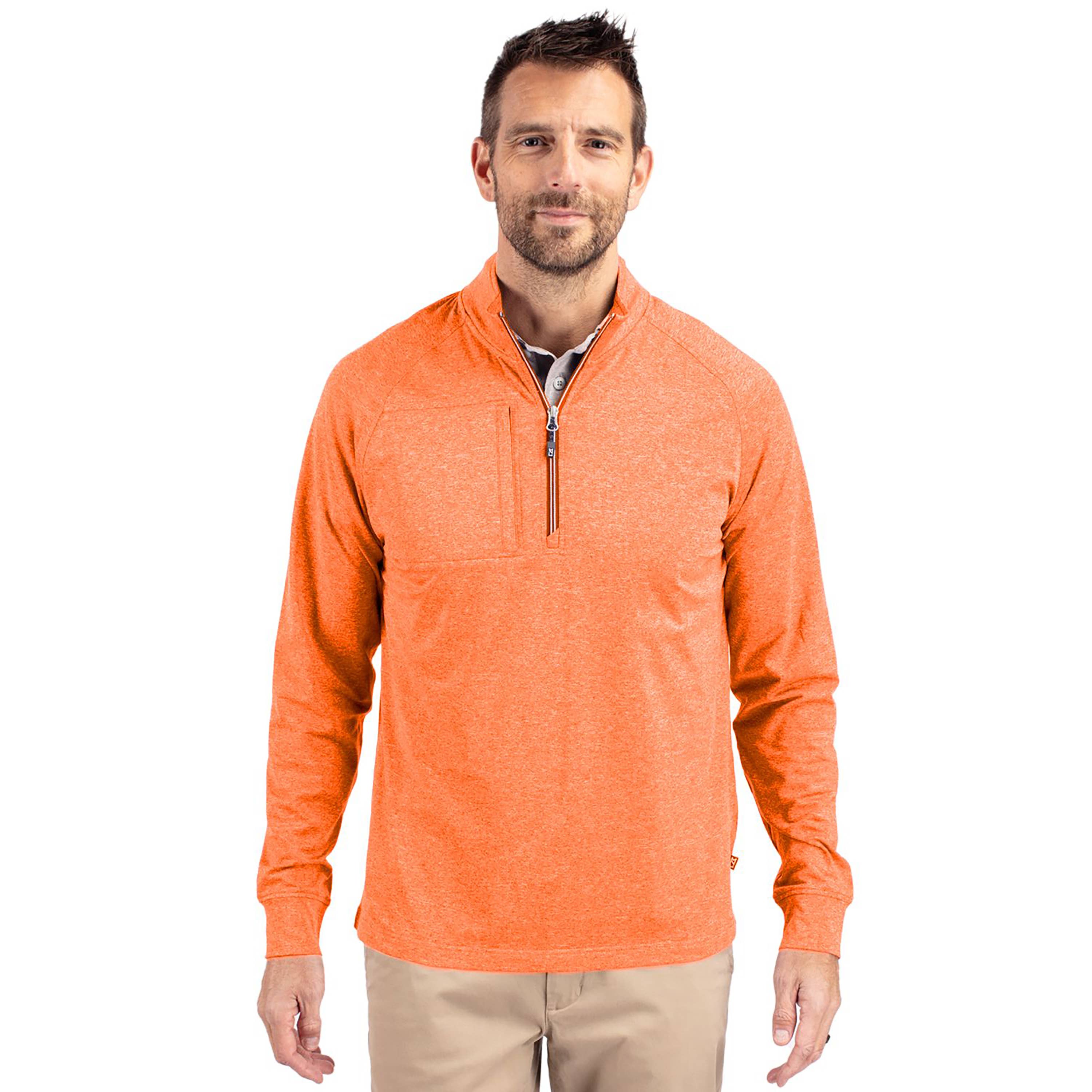Cutter & Buck - Wholesale Sweatshirt - Men's - Cutter & Buck Adapt Eco Knit Heather Mens 1/4 Zip Pullover15
