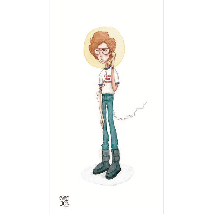 Napoleon Dynamite - movie funny film portrait - Giclee Print for wholesale by The Grey Earl