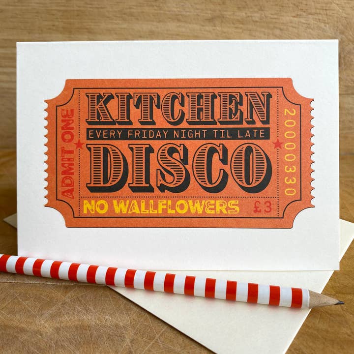 Kitchen Disco Card voor wholesale door Samantha Morris