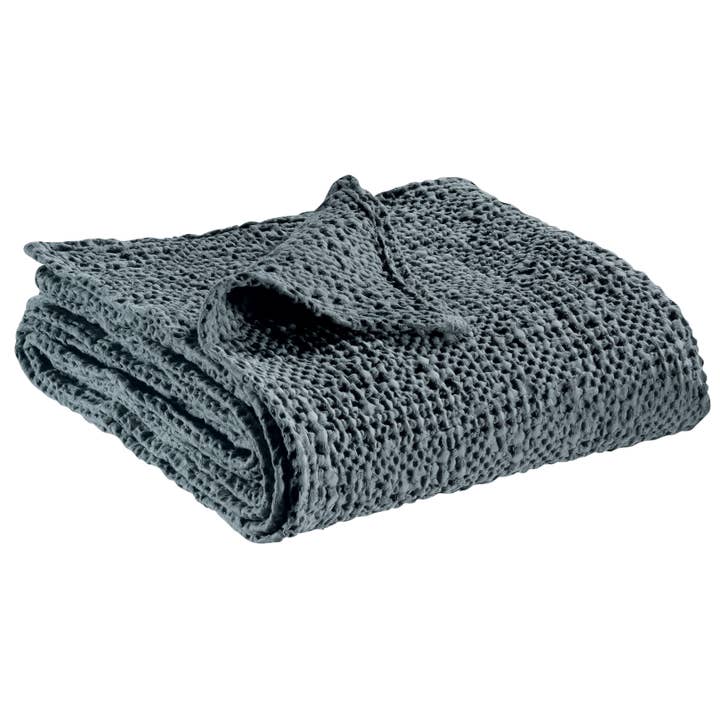 Stentvättad Tana 140 X 200 Ask Pläd för wholesale av Maison Vivaraise & La Cerise sur le Gâteau