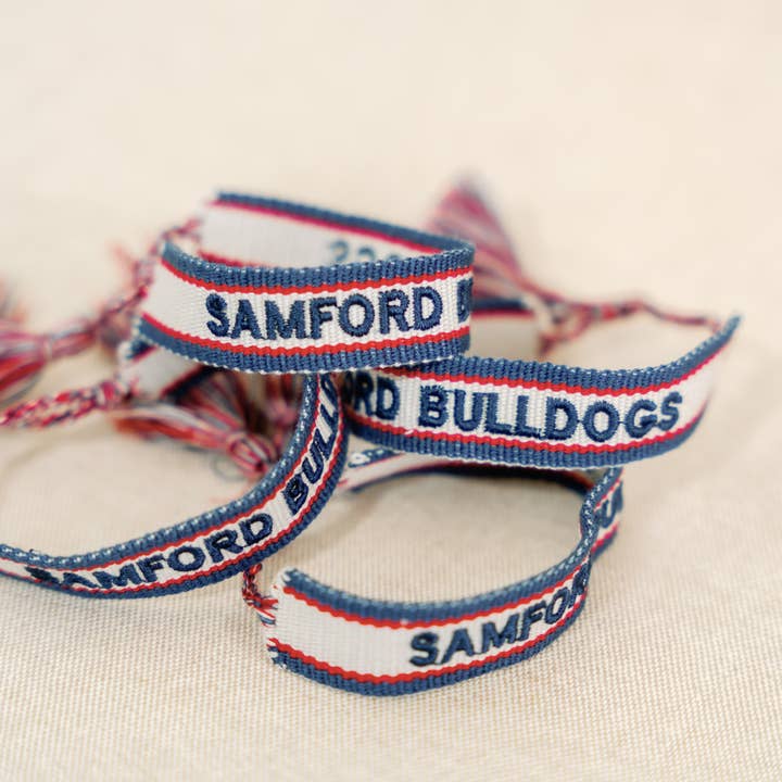 Samford University Woven Bracelet for wholesale by Gracefully Made Art
