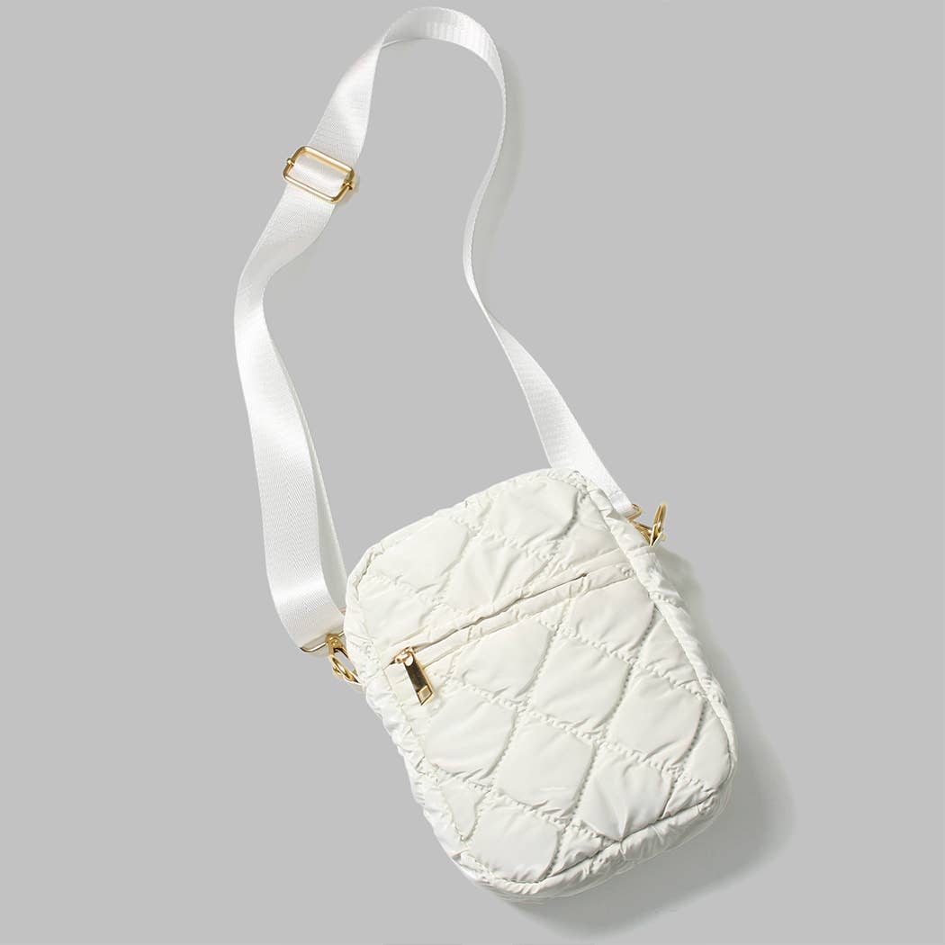 Fashion City – bolsa tiracolo - Mulher por atacado – Mini Mala Cruzada Puffy Brilhante3