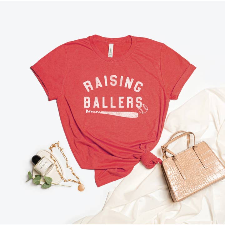 OAT COLLECTIVE - Wholesale Screen Printed T-Shirt - Women's - RAISING BALLERS Graphic T-Shirt - OAT Collective Design1