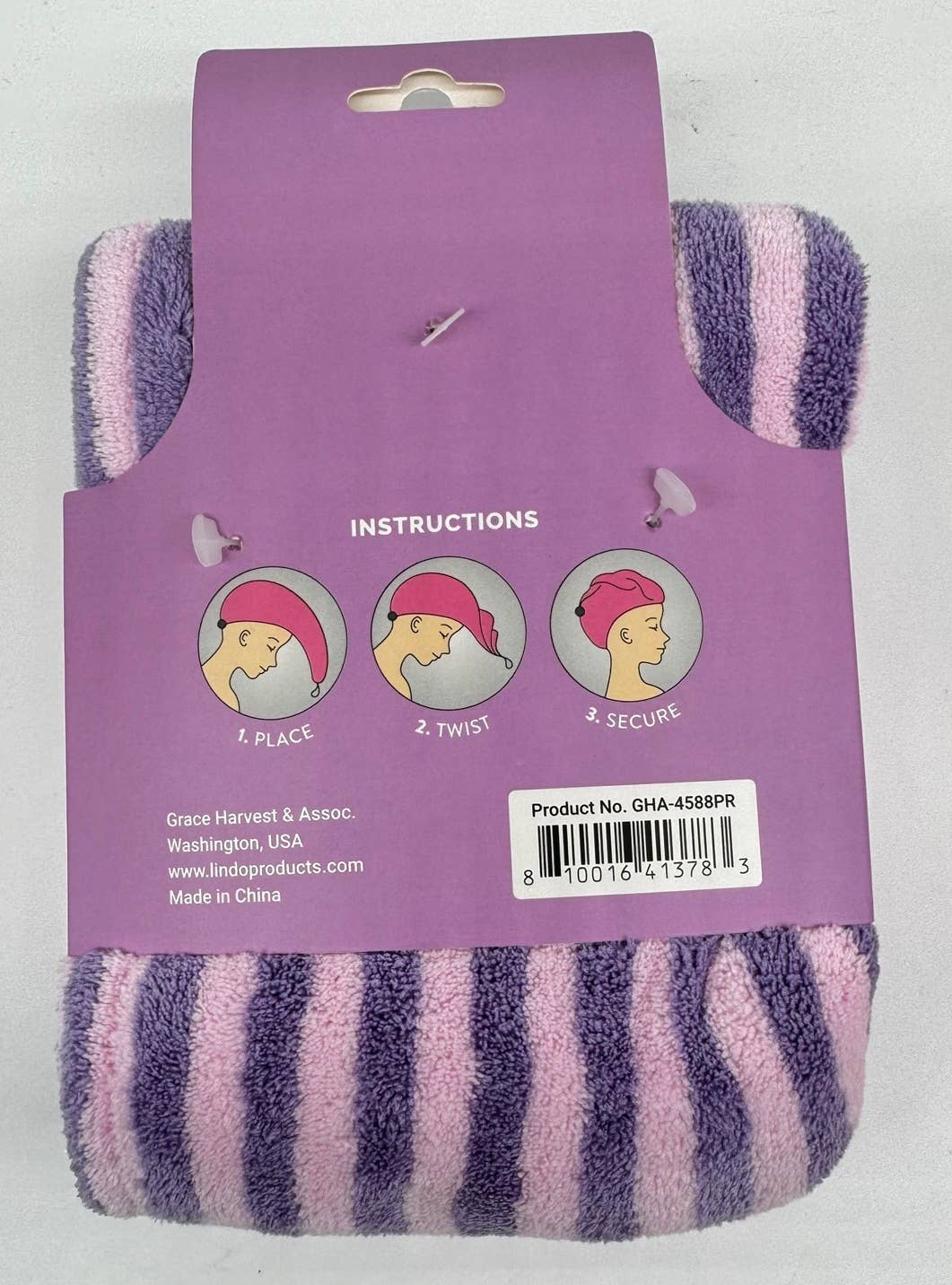 Lindo - Vente Serviettes à cheveux - Turban à cheveux Lindo3