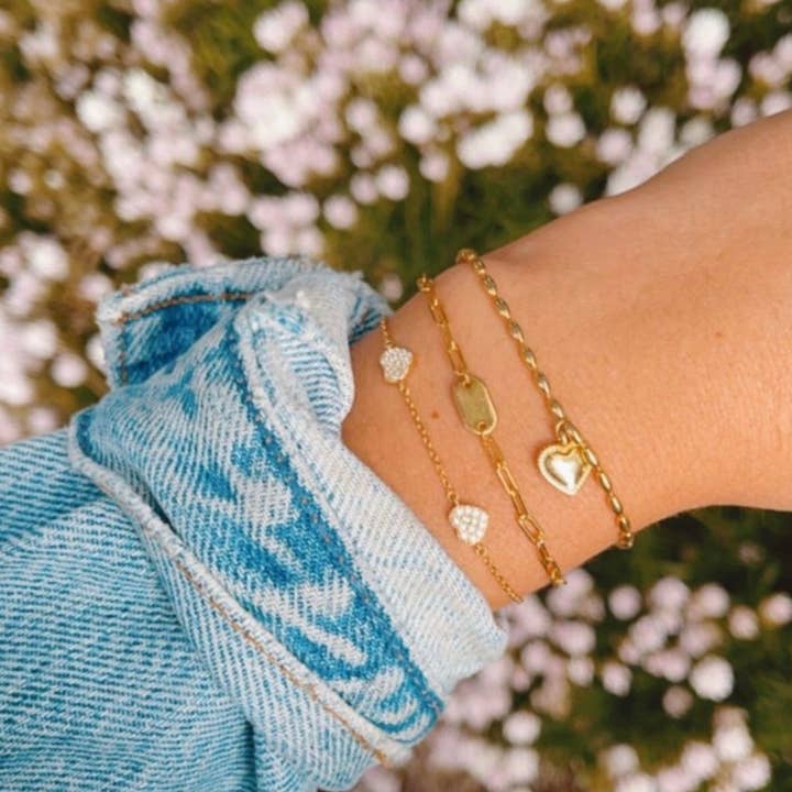 Be the Good - Vente Bracelets à breloques/pendentifs - Bracelet Cœur Puff2