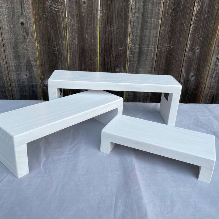 Gifted Shop Works, LLC - Wholesale Jewelry Stand & Display - Wood Nesting Display Risers For Jewelry, Food, Decor7