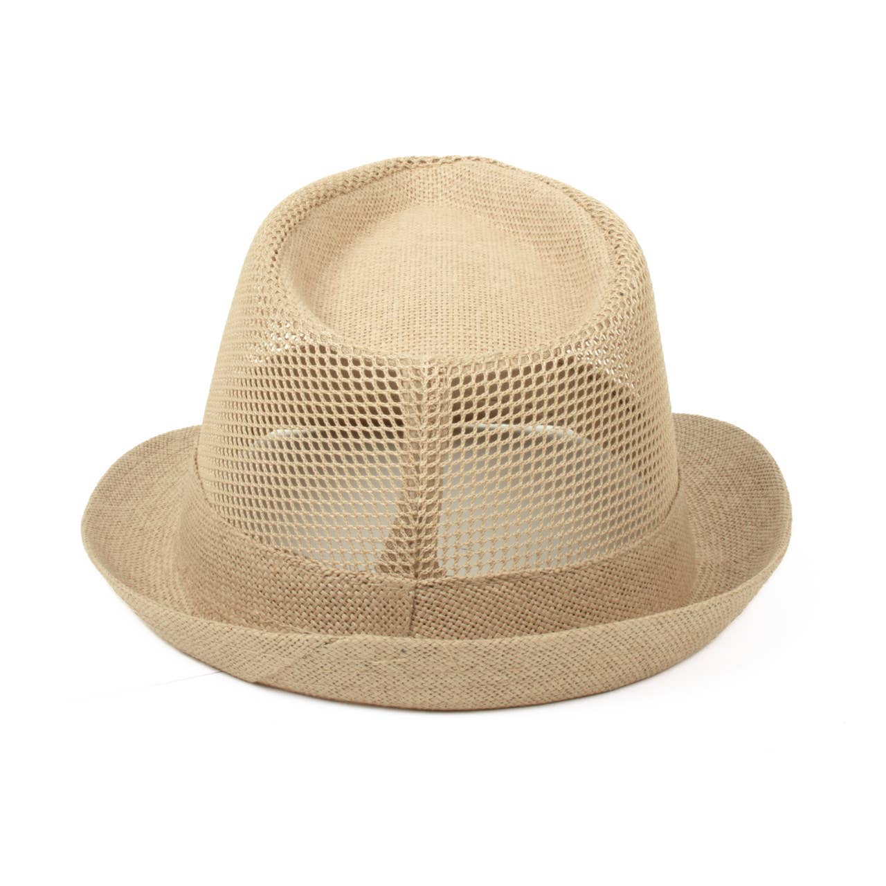 Selini New York - Vente Chapeau en feutre – homme - Chapeau Fedora tendance en maille rafraîchissante pour hommes S/S6