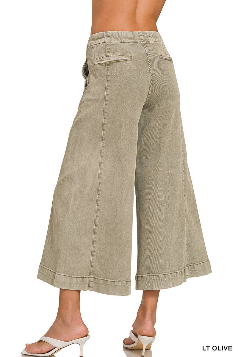 Vanilla Monkey - Wholesale Pants - Women's - High Rise Cropped Gaucho Denim14