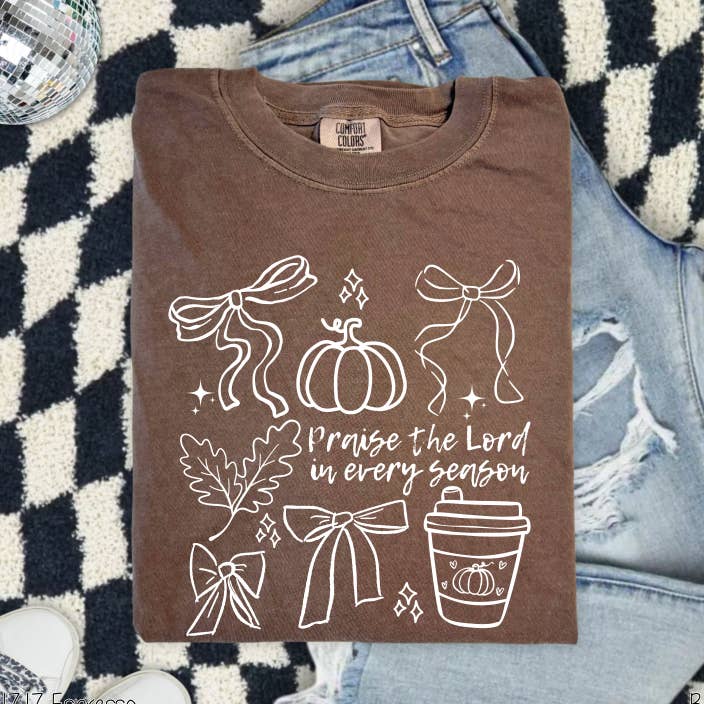 Bama Screens - Wholesale Screen Printed T-Shirt - Women's - Semi-Exclusive Praise The Lord Fall #BS83260