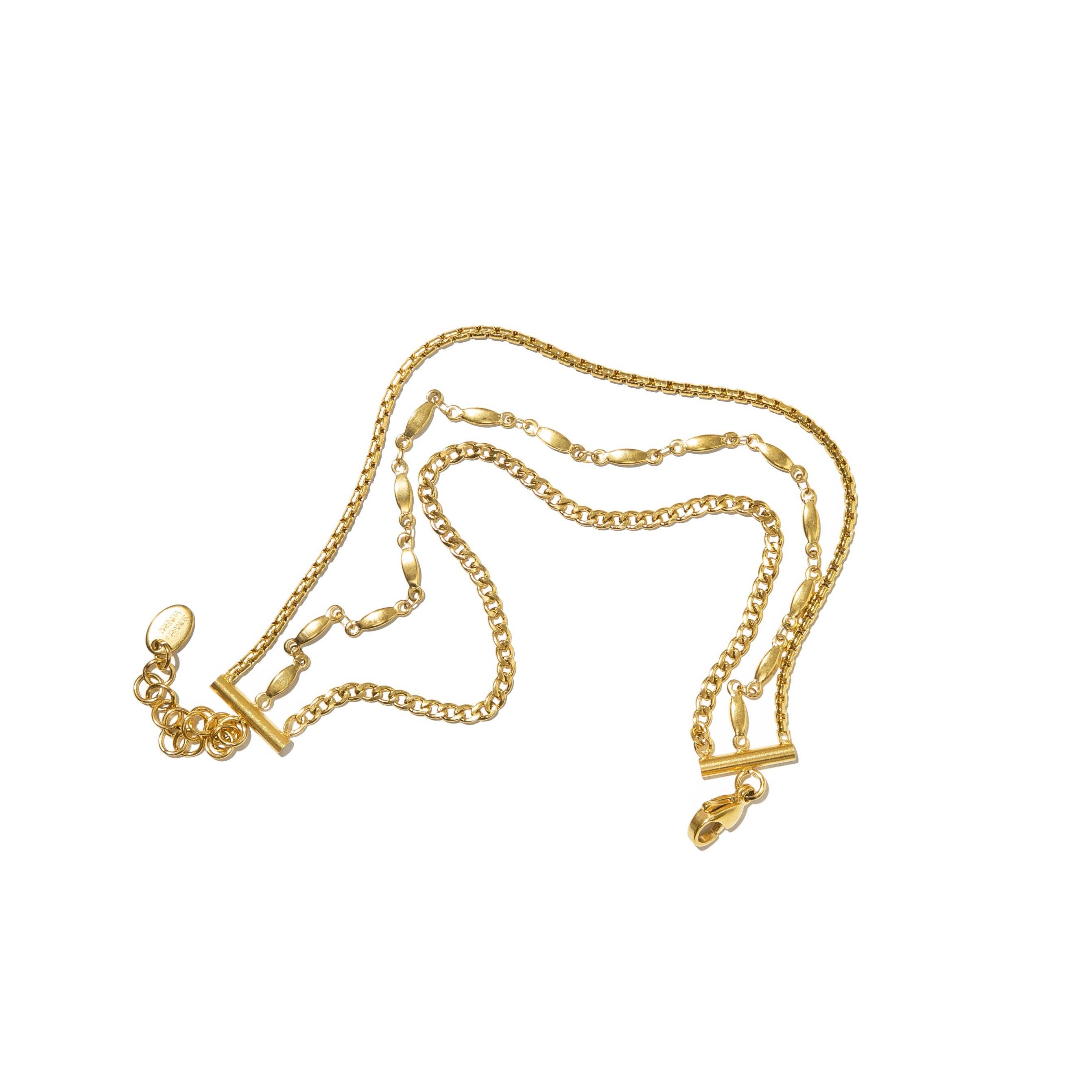 Brenda Grands Jewelry - Wholesale Anklet - Waterproof Gold Triple Anklet2