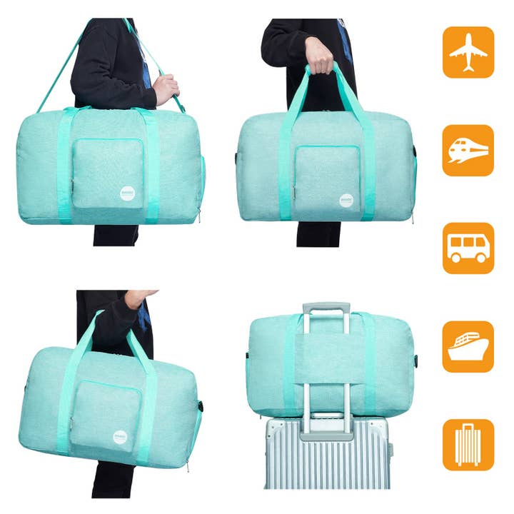 wandf - Wholesale Weekender bag – Unisex - Foldable Large Bulk Duffle Bag 24" With Shoe Compartment22